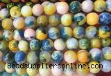LSBS786 15 inches 14mm round agate gemstone beads wholesale
