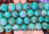 LSBS80 15 inches 18mm round green dragon veins agate beads wholesale