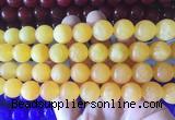 LSBS817 15 inches 14mm round candy jade gemstone beads wholesale