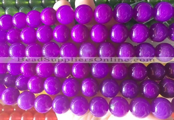 LSBS827 15 inches 14mm round candy jade gemstone beads wholesale