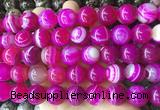 LSBS892 15 inches 16mm round banded agate gemstone beads wholesale