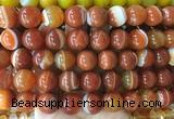 LSBS893 15 inches 16mm round banded agate gemstone beads wholesale