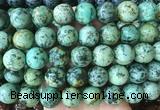LSBS917 15 inches 16mm round african turquoise gemstone beads wholesale