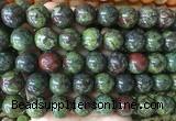 LSBS918 15 inches 16mm round dragon blood jasper gemstone beads wholesale