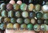 LSBS929 15 inches 18mm round banded agate gemstone beads wholesale