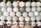 LSBS933 15 inches 16mm faceted round Tianshan jade gemstone beads wholesale