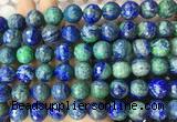 LSBS972 15 inches 14mm faceted round chrysocolla gemstone beads wholesale