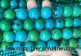 LSBS985 15 inches 18mm round synthetic chrysocolla gemstone beads wholesale