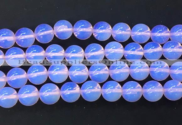 LSBS987 15 inches 14mm round pink opalite gemstone beads wholesale