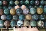 LSBS995 15 inches 20mm round india agate gemstone beads wholesale