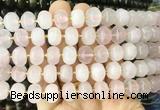 MEBS02 15 inches 8*12mm pumpkin rose quartz beads wholesale