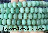 MEBS07 15 inches 8*12mm pumpkin green aventurine beads wholesale