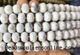 MEBS15 15 inches 8*12mm pumpkin white howlite beads wholesale