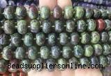 MEBS22 15 inches 8*12mm pumpkin dragon blood beads wholesale