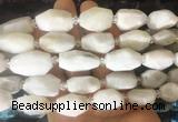 MSBS26 15 inches 12*16mm - 15*20mm faceted nuggets white moonstone beads