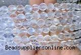 NCBS02 15 inches 10mm carved pumpkin white crystal beads wholesale