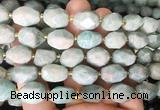 NGBS239 15 inches 8*12mm - 12*16mm faceted nuggets amazonite beads