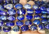 NGBS245 15 inches 8*12mm - 12*16mm faceted nuggets Lapis lazuli beads