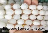 NGBS248 15 inches 8*12mm - 12*16mm faceted nuggets white moonstone beads
