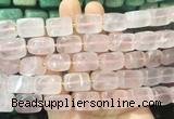 NGBS273 15 inches 12*16mm - 13*18mm nuggets rose quartz beads wholesale