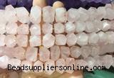NGBS279 15 inches 12*16mm - 13*18mm nuggets rose quartz gemstone beads wholesale