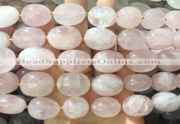 NGBS283 15 inches 13*18mm - 18*25mm nuggets rose quartz beads wholesale