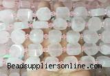 NGBS322 15 inches 14*16mm nuggets rose quartz gemstone beads wholesale