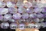 NGBS330 15 inches 13*18mm - 15*20mm faceted nuggets amethyst beads wholesale