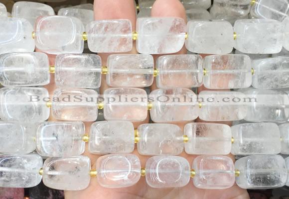NGBS333 15 inches 12*16mm - 13*18mm nuggets white crystal beads wholesale