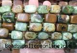 NGBS344 15 inches 12*16mm - 13*18mm nuggets green opal beads wholesale