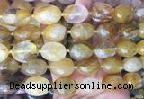 NGBS347 15 inches 13*18mm - 18*25mm nuggets yellow gum flower crystal beads wholesale