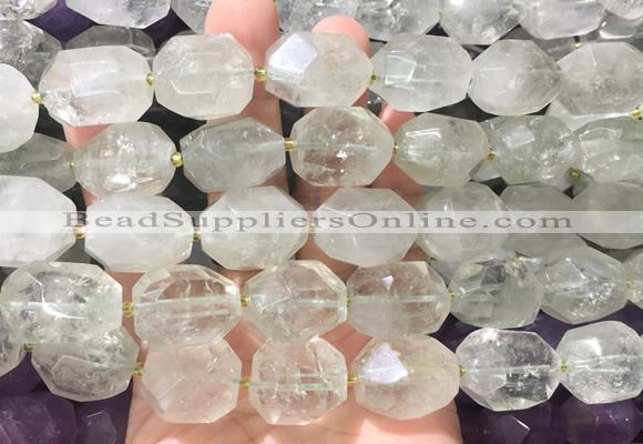 NGBS352 15 inches 13*18mm - 18*25mm nuggets green crystal beads wholesale