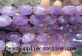 NGBS353 15 inches 13*18mm - 18*25mm nuggets lavender amethyst beads wholesale