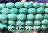 NGBS357 15 inches 13*18mm - 15*20mm faceted nuggets amazonite beads wholesale