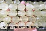 NGBS361 15 inches 13*18mm - 15*20mm faceted nuggets lemon quartz beads wholesale