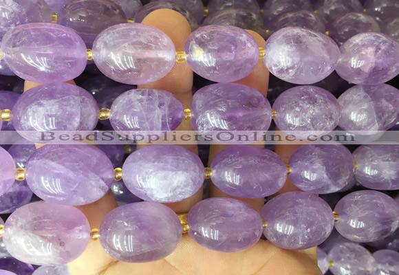 NGBS367 15 inches 13*18mm - 18*25mm nuggets lavender amethyst beads wholesale
