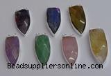 NGC5735 15*35mm - 16*45mm arrowhead mixed gemstone connectors