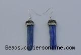 NGE5100 10*35mm - 15*45mm freeform blue kyanite earrings