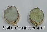 NGP1060 20*30mm - 25*35mm freeform druzy agate beads pendant