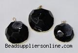 NGP2243 35*40mm - 45*50mm freeform druzy agate gemstone pendants