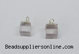 NGP2778 10*12mm - 12*14mm cube white crystal gemstone pendants