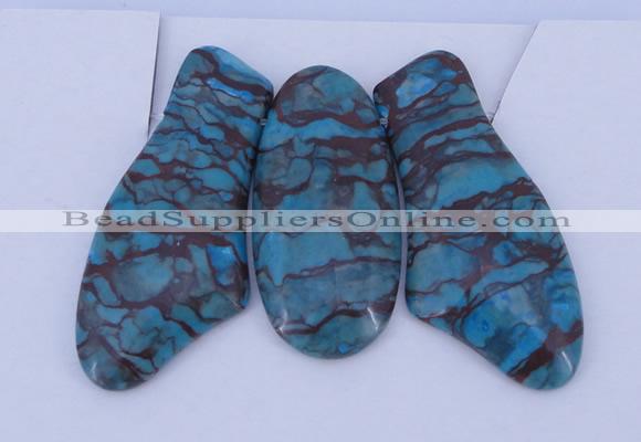 NGP45 Dyed dragon blood jasper gemstone pendants set jewelry wholesale
