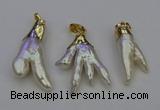 NGP6713 10*25mm - 20*45mm freeform pearl pendants wholesale