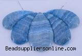 NGP78 Fashion blue lace agate gemstone pendants set jewelry wholesale