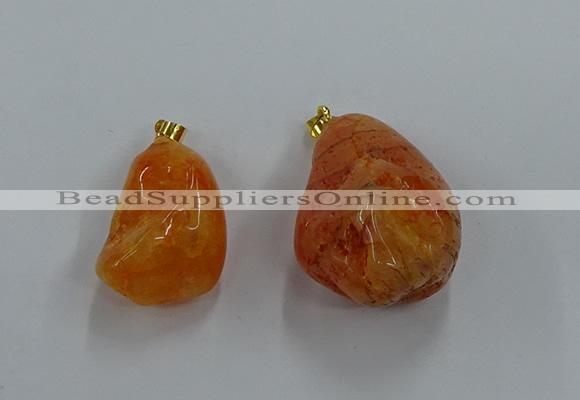 NGP8835 20*25mm - 30*40mm nuggets agate pendants wholesale