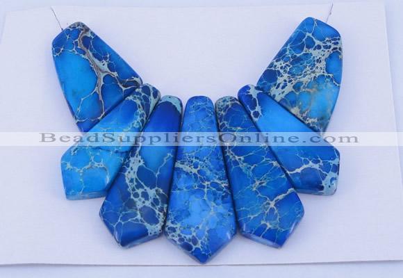 NGP91 Dyed imperial jasper gemstone pendants set jewelry wholesale