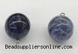 NGP9846 20mm round sodalite gemstone pendants