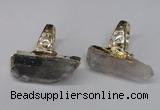 NGR117 15*35mm - 18*40mm faceted nuggets mixed quartz rings