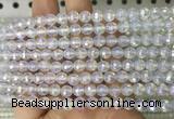 OPBS16 15 inches 6mm faceted round AB-color opalite beads wholesale