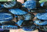 OVBS44 15 inches 20*40mm oval Agate gemstone beads wholesale